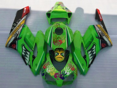Comprare Carene Moto Honda CBR1000RR 2004-2005 - Verde Giallo Nero Rosso Squalo