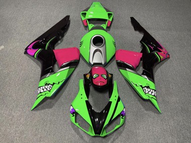 Comprare Carene Moto Honda CBR1000RR 2006-2007 - Verde Argento Rosa Nero Lucido Squalo