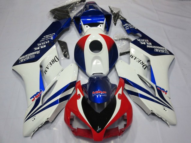 Comprare Carene Moto Honda CBR1000RR 2004-2005 - Bianco Blu Rosso HRC OEM Stile Dream