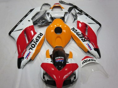 Comprare Carena Moto Honda CBR1000RR 2004-2005 - Bianco Arancia Rosso Nero Lucido Repsol HRC