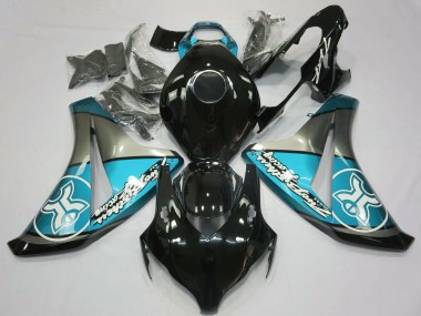Comprare Carene Moto Honda CBR1000RR 2008-2011 - Azzurro Chiaro Grigio Nero Lucido