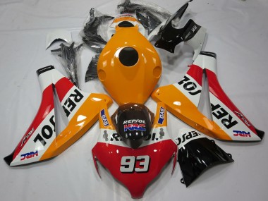 Comprare Carene Moto Honda CBR1000RR 2008-2011 - Arancia Bianco Rosso Nero Lucido Repsol 93