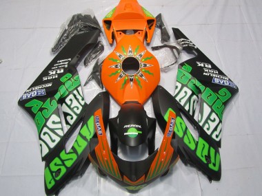 Comprare Carene Moto Honda CBR1000RR 2004-2005 - Arancia Verde Nero Opaco Rossi
