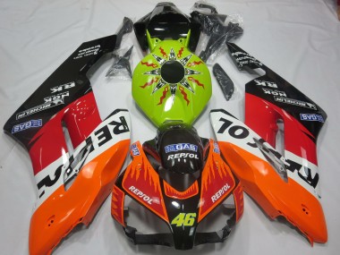 Comprare Carene Moto Honda CBR1000RR 2004-2005 - Verde Lime Arancia Bianco Rosso Nero Lucido Rossi Repsol