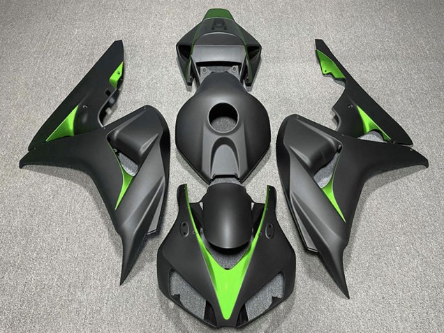 Comprare Carene Moto Honda CBR1000RR 2006-2007 - Nero Opaco Verde