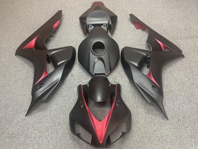 Comprare Carene Moto Honda CBR1000RR 2006-2007 - Nero Opaco Rosso