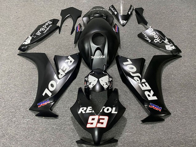 Comprare Carene Moto Honda CBR1000RR 2012-2016 - Nero Opaco Bianco Repsol HRC 93