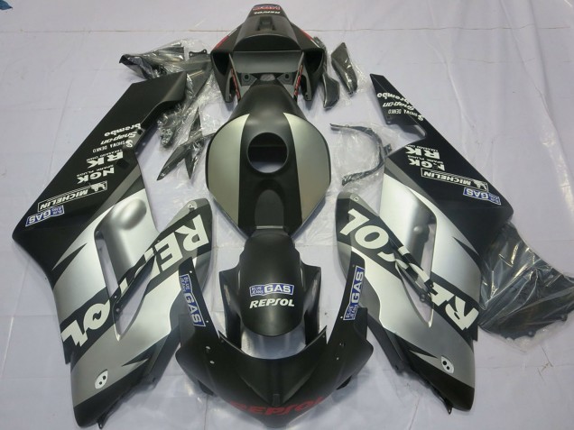 Comprare Carene Moto Honda CBR1000RR 2004-2005 - Argento Grigio Nero Opaco Repsol