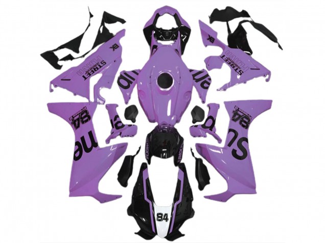 Comprare Carene Moto Honda CBR1000RR 2017-2023 - Latteo Viola Nero Lucido Street Flava