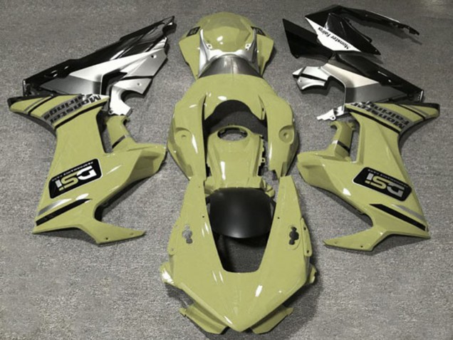 Comprare Carene Moto Honda CBR1000RR 2017-2023 - Olive Bianco Argento Nero Lucido DSI