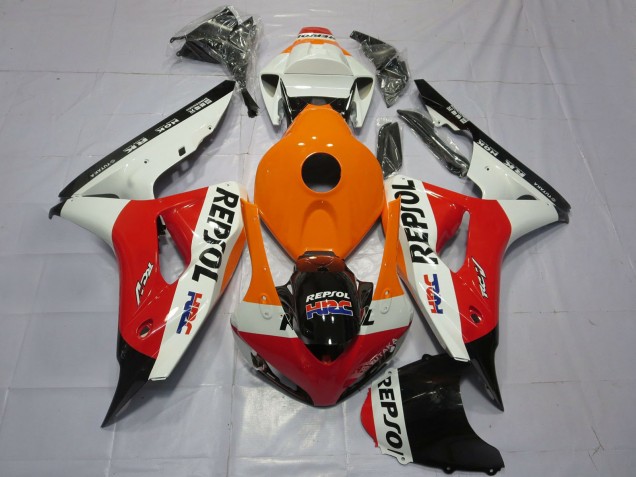 Comprare Carene Moto Honda CBR1000RR 2006-2007 - Arancia Bianco Rosso Nero Lucido Repsol HRC