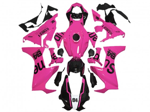 Comprare Carene Moto Honda CBR1000RR 2017-2023 - Rosa Nero Lucido Street Flava