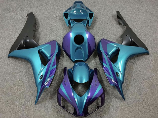 Comprare Carene Moto Honda CBR1000RR 2006-2007 - Viola Emerald Nero Opaco