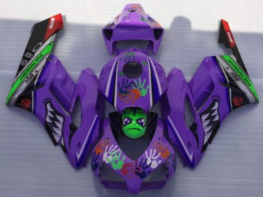 Comprare Carene Moto Honda CBR1000RR 2004-2005 - Viola Verde Nero Rosso Squalo