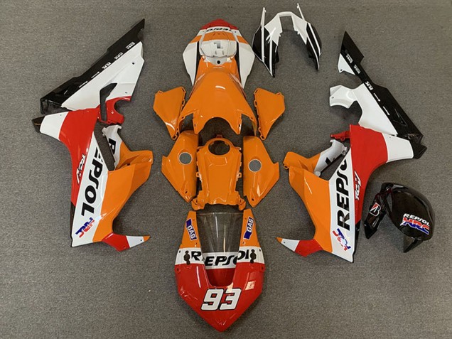 Comprare Carene Moto Honda CBR1000RR 2017-2024 - Bianco Arancia Rosso Nero Corsa Repsol 93