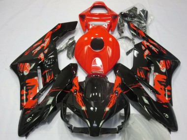 Comprare Carene Moto Honda CBR1000RR 2004-2005 - Rosso Nero Lucido Le Mis
