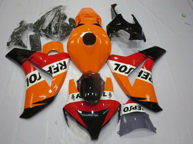 Comprare Carena Moto Honda CBR1000RR 2008-2011 - Arancia Bianco Rosso Nero Lucido Repsol
