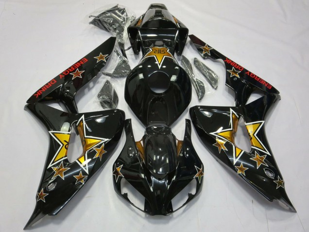Comprare Carene Moto Honda CBR1000RR 2006-2007 - Nero Lucido Stella Energy Drink