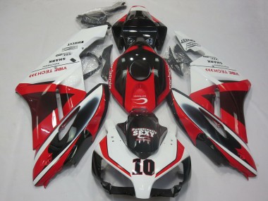 Comprare Carene Moto Honda CBR1000RR 2004-2005 - Bianco Rosso Nero Lucido Sexy VIBE TECH