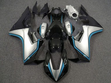 Comprare Carene Moto Honda CBR1000RR 2017-2023 - Argento Azzurro Chiaro Nero Lucido