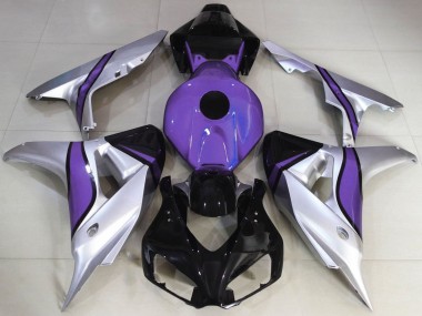 Comprare Carene Moto Honda CBR1000RR 2006-2007 - Argento Viola Nero Lucido