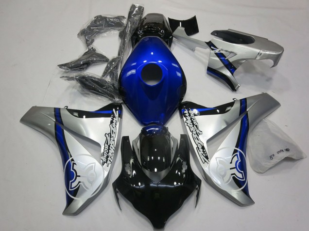 Comprare Carene Moto Honda CBR1000RR 2008-2011 - Argento Blu Nero Lucido