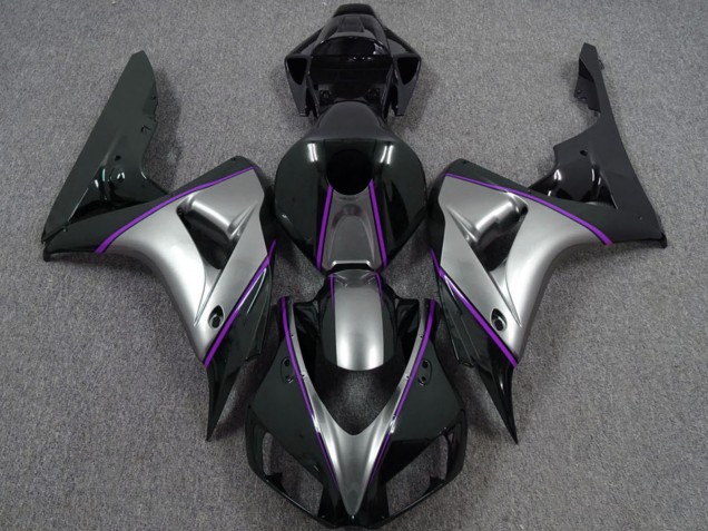 Comprare Carene Moto Honda CBR1000RR 2006-2007 - Argento Viola Nero Lucido Gessato