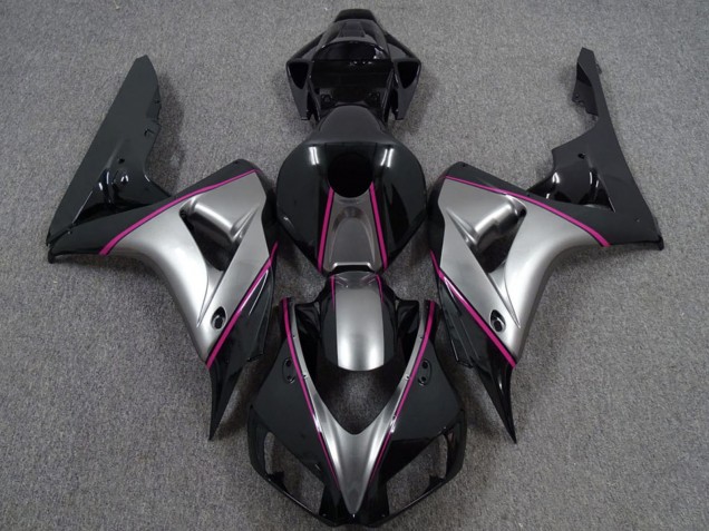 Comprare Carene Moto Honda CBR1000RR 2006-2007 - Argento Rosa Nero Lucido Gessato