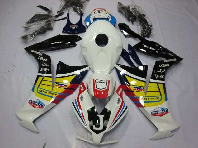 Comprare Carene Moto Honda CBR1000RR 2012-2016 - Bianco Giallo Nero Lucido