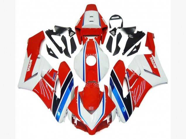 Comprare Carene Moto Honda CBR1000RR 2004-2005 - Bianco Rosso Blu Nero Motul