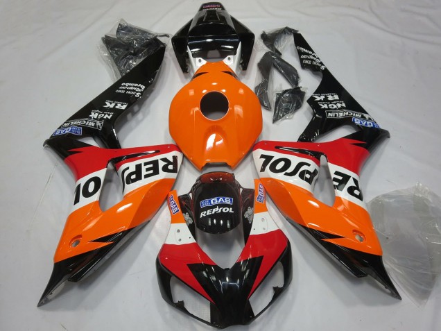 Comprare Carene Moto Honda CBR1000RR 2006-2007 - Arancia Bianco Rosso Nero Lucido Repsol