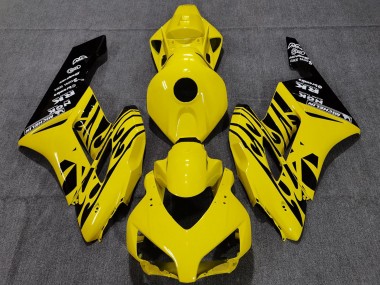 Comprare Carene Moto Honda CBR1000RR 2004-2005 - Giallo Nero Lucido Fiamma