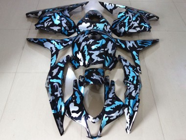Comprare Carene Moto Honda CBR600RR 2009-2012 - Bianco Blu Camouflage
