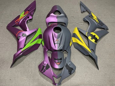 Comprare Carene Moto Honda CBR600RR 2007-2008 - Grigio Viola Bat Man vs Joker Matte