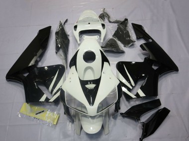 Comprare Carene Moto Honda CBR600RR 2005-2006 - Bianco Nero Lucido
