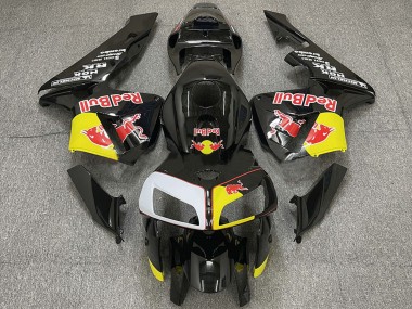 Comprare Carene Moto Honda CBR600RR 2005-2006 - Nero Giallo Bianco Red Bull
