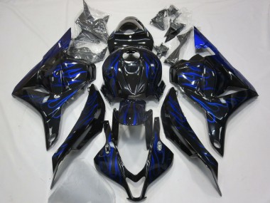 Comprare Carene Moto Honda CBR600RR 2009-2012 - Nero Lucido Blu Fiamma