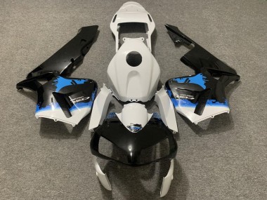 Comprare Carena Moto Honda CBR600RR 2003-2004 - Bianco Blu Nero Lucido Splatter