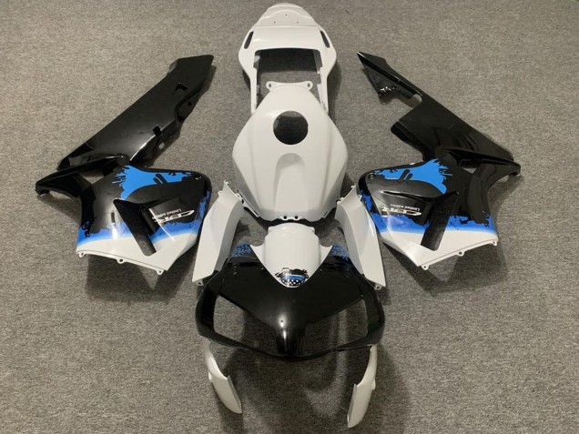 Comprare Carena Moto Honda CBR600RR 2003-2004 - Bianco Blu Nero Lucido Splatter