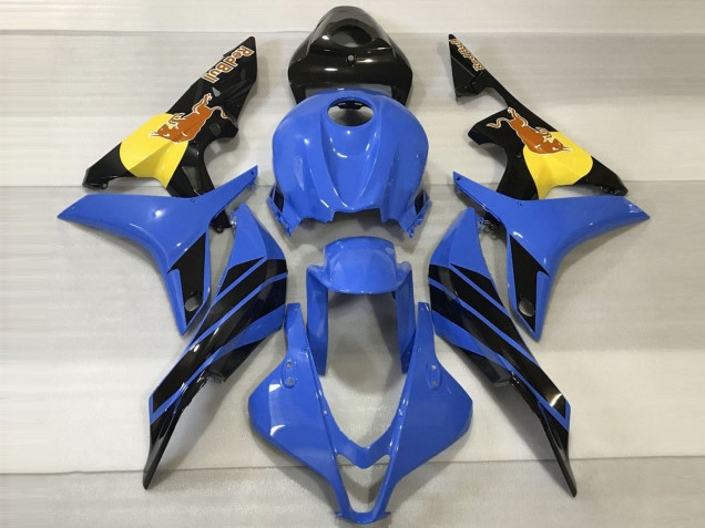 Comprare Carene Moto Honda CBR600RR 2007-2008 - Blu Giallo Nero Lucido Red Bull