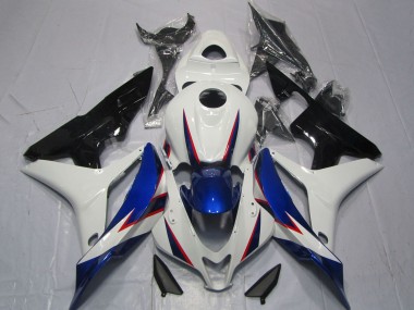 Comprare Carene Moto Honda CBR600RR 2007-2008 - Bianco Blu Nero Lucido OEM Stile