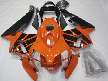Comprare Carene Moto Honda CBR600RR 2003-2004 - Arancia Nero Lucido OEM Stile