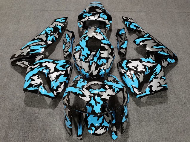 Comprare Carene Moto Honda CBR600RR 2005-2006 - Camouflage Azzurro Chiaro