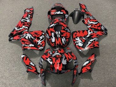 Comprare Carene Moto Honda CBR600RR 2005-2006 - Camouflage Rosso