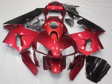 Comprare Kit Carena Moto Honda CBR600RR 2003-2004 - Rosso Nero Lucido