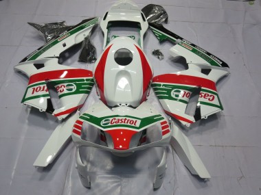 Comprare Carene Moto Honda CBR600RR 2003-2004 - Bianco Rosso Verde Castrol