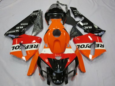 Comprare Carena Moto Honda CBR600RR 2005-2006 - Arancia Bianco Rosso Nero Lucido Repsol