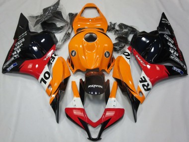 Comprare Carena Moto Honda CBR600RR 2009-2012 - Arancia Bianco Rosso Nero Lucido Repsol