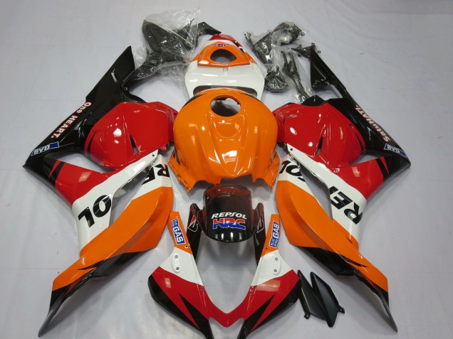 Comprare Carene Moto Honda CBR600RR 2009-2012 - Arancia Bianco Rosso Nero Lucido Repsol HRC