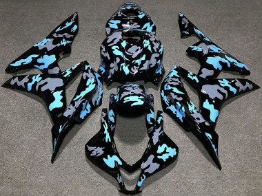 Comprare Carene Moto Honda CBR600RR 2007-2008 - Blu Grigio Camouflage